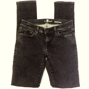 7 For All Mankind Jeans Embellished Black 29